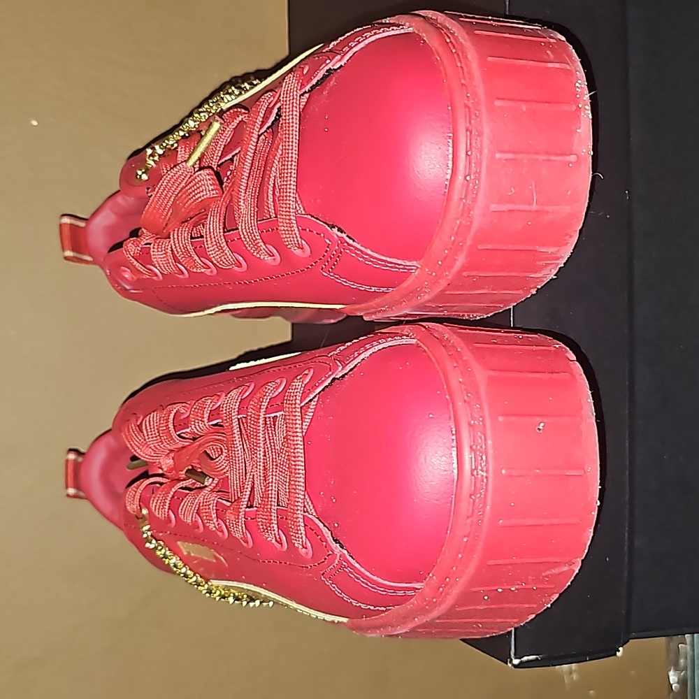 Puma Platform Red and Gold